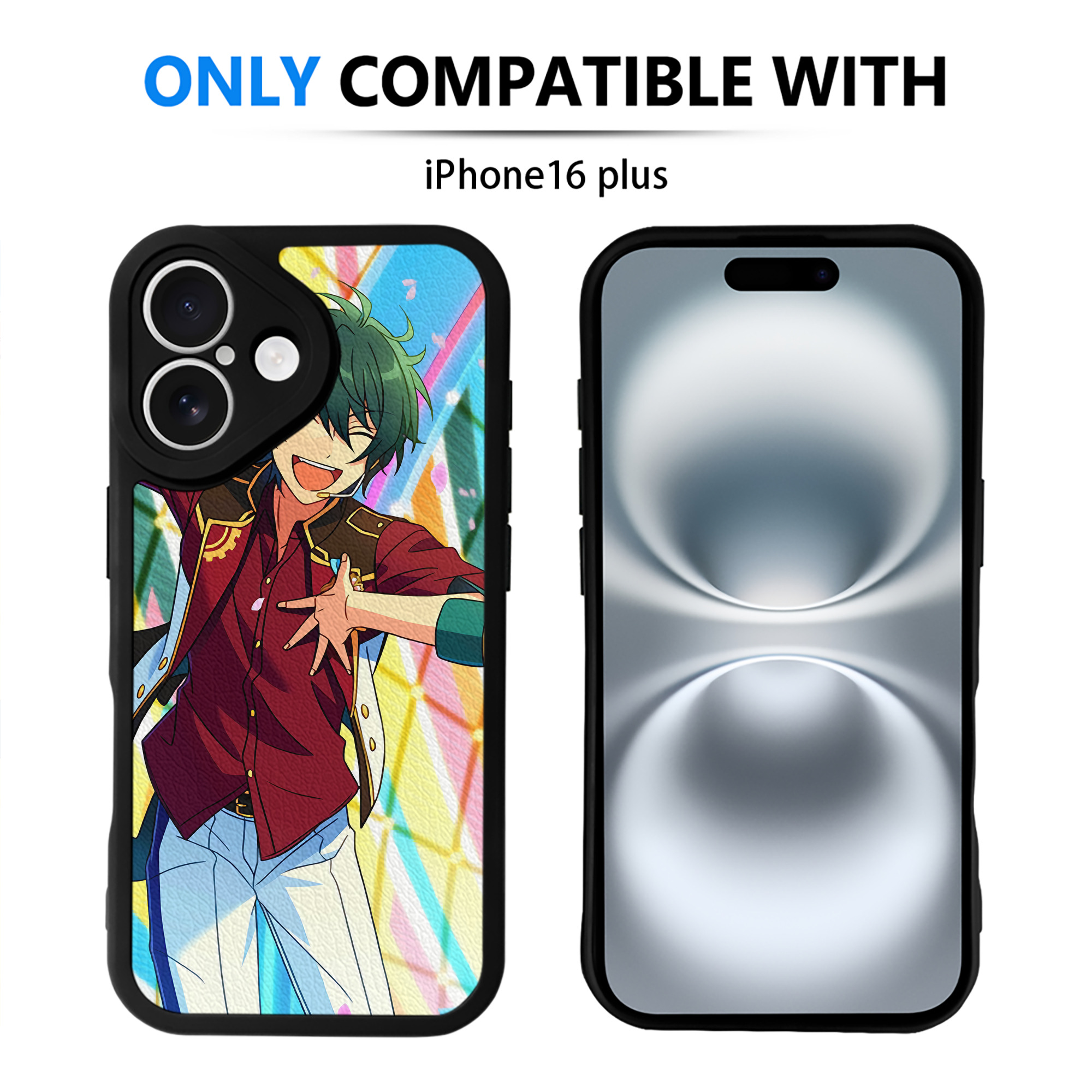 （画像用） あんさんぶるスターズ! Ensemble Stars 【iPhone 16シリーズ対応】シリコンスマホケース（レザー調） 材質：シリコン